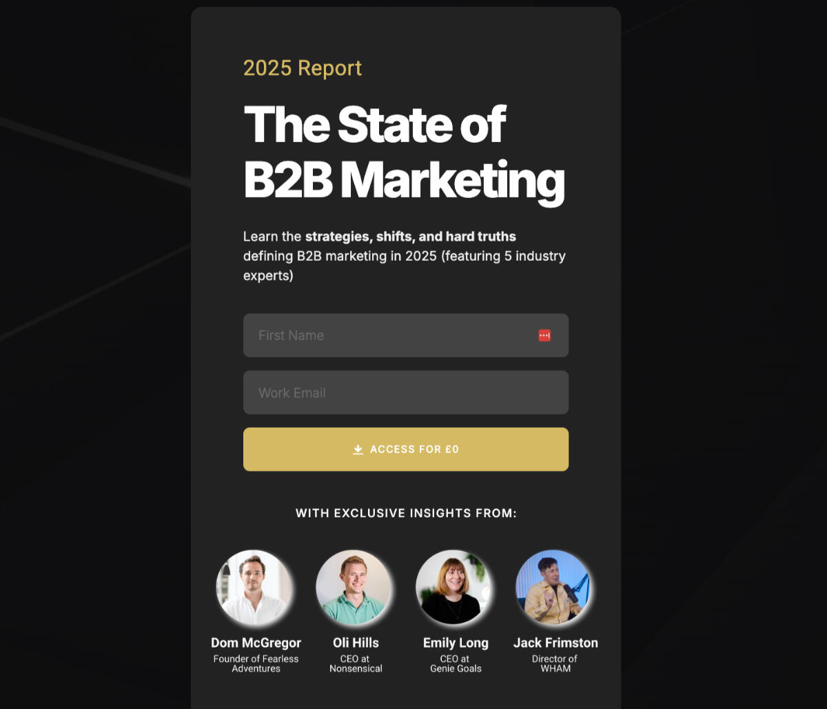 The State Of B2B Marketing | 2025 Report